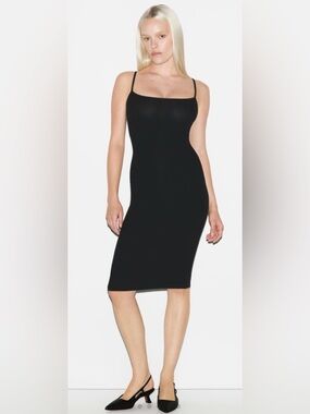 Skims Soft Lounge Midi Slip Dress